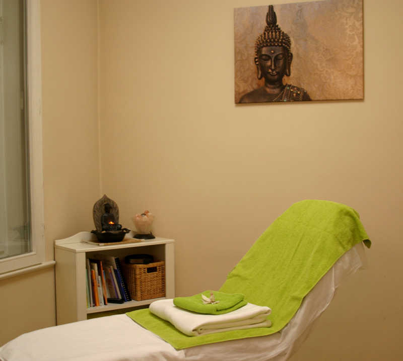 Behandlungsraum im Kosmetikstudio Pörsch